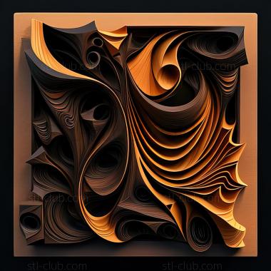 3D model st abstract painting (STL)